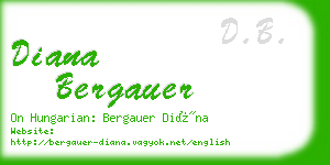 diana bergauer business card